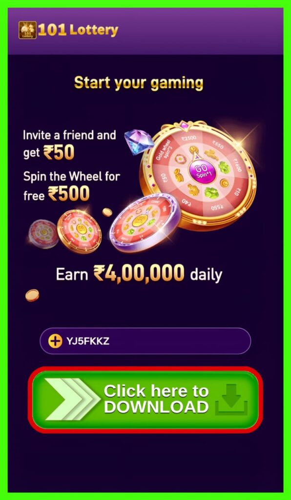 101 LOTTERY OFFICIAL APK DOWNLOAD GET-500 FREE | 101 LOTTERY APP LINK |